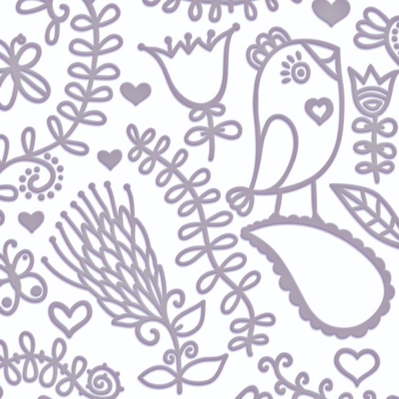 Couture Creations 5x7 SMOOCH Embossing Folder - Picture 2 of 6